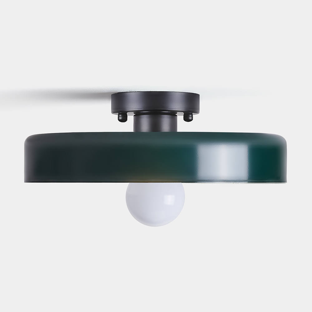 Semi Flush Simple Colorful Iron Bedroom Ceiling Lights