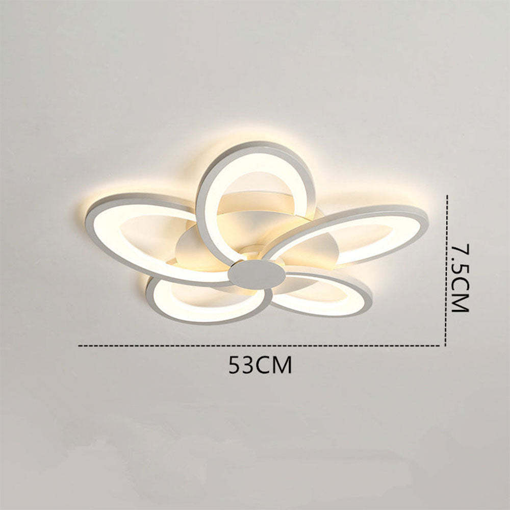 LED Flush Mount Acrylic Windmill Ceiling Light -Homdiy