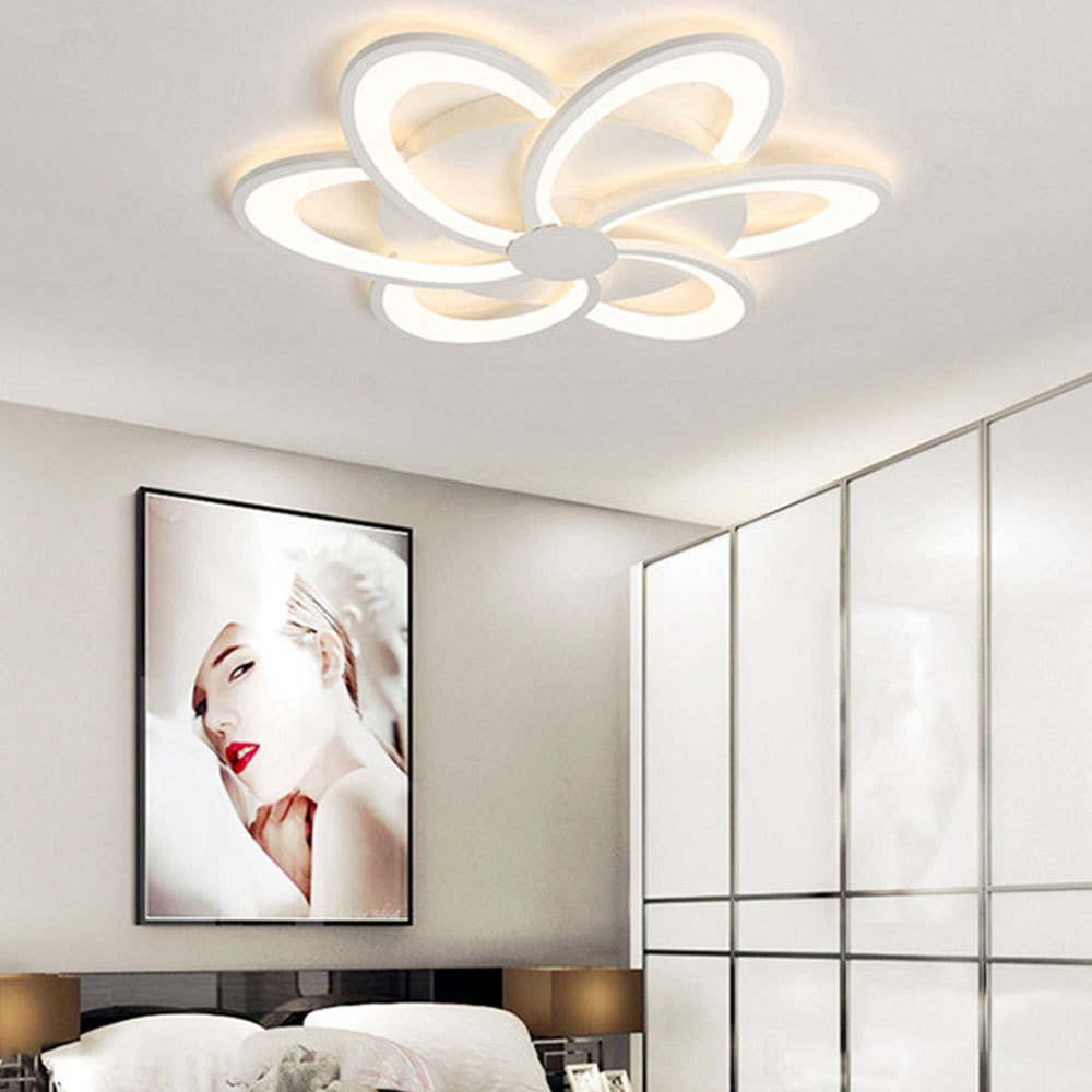 LED Flush Mount Acrylic Windmill Ceiling Light -Homdiy