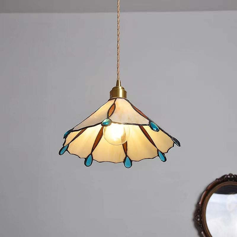 Retro Stained Glass Tiffany Pendant Light -Homdiy
