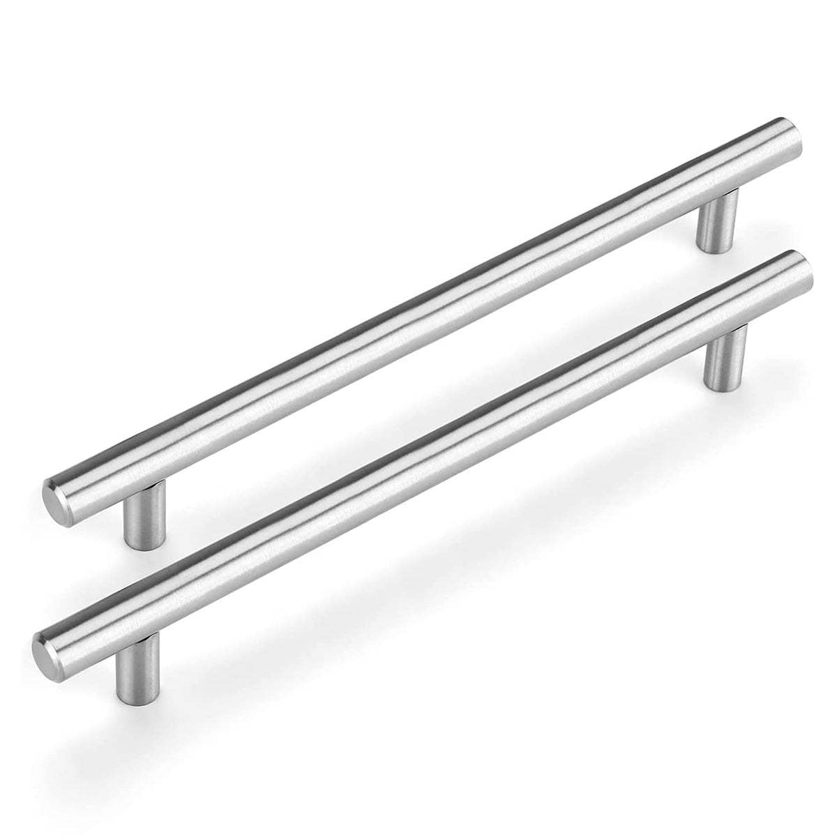 Brushed Nickel Modern Stainless Steel Cabinet Handles T Bar Drawer Pulls -Homdiy