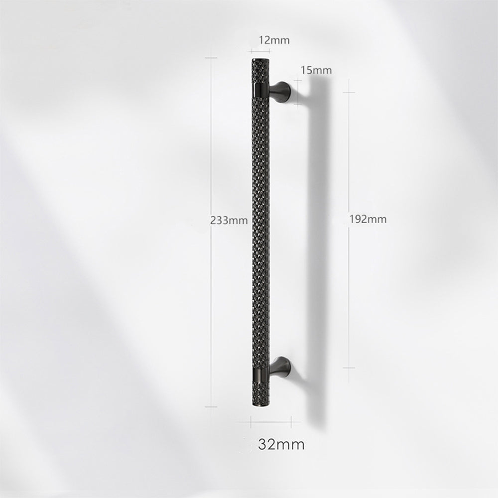 Shiny Modern Zinc Alloy Titanium Gold Black Door Handles