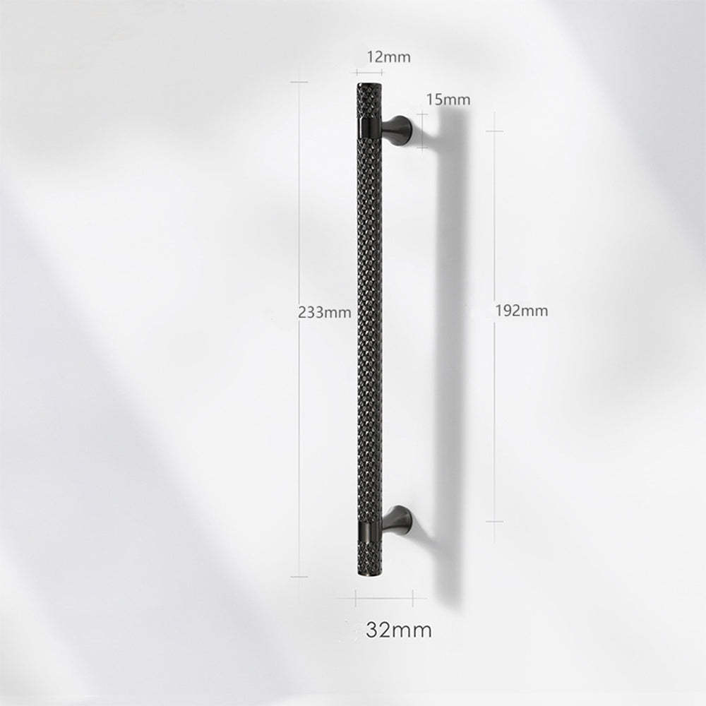 Shiny Modern Zinc Alloy Titanium Gold Black Door Handles