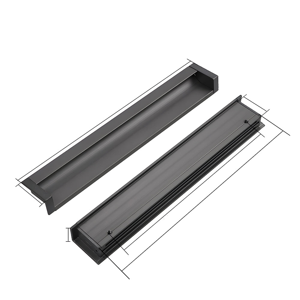 Contemporary Aluminum Alloy Finger Edge Pulls