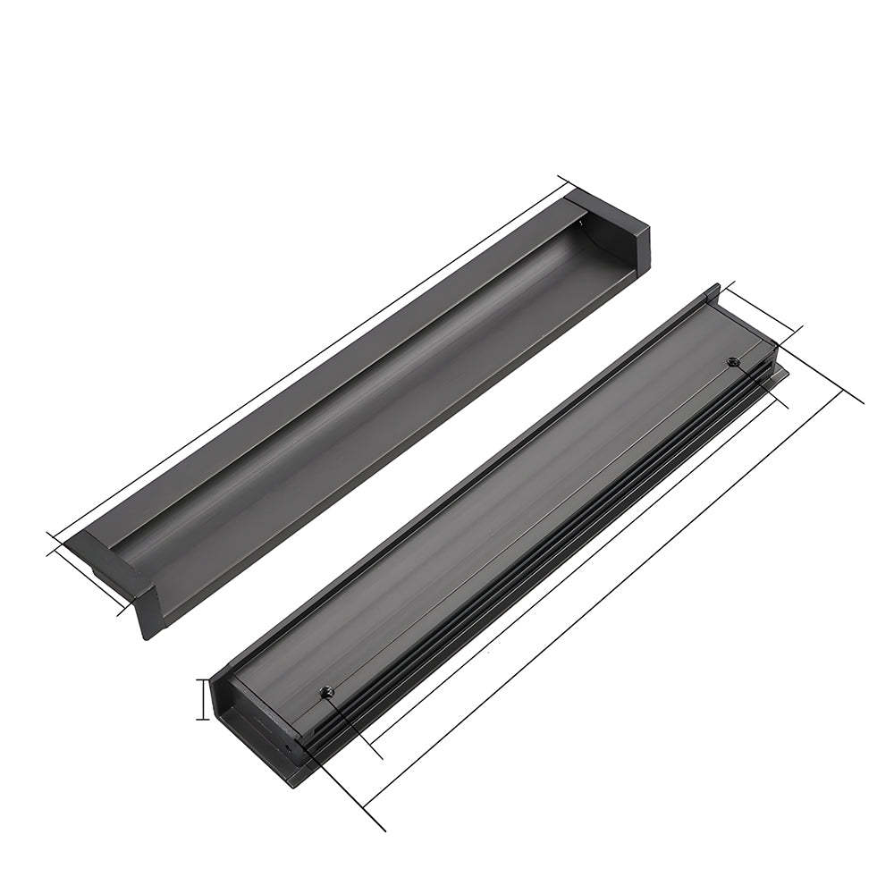 Contemporary Aluminum Alloy Finger Edge Pulls