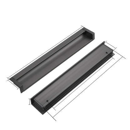 Contemporary Aluminum Alloy Finger Edge Pulls