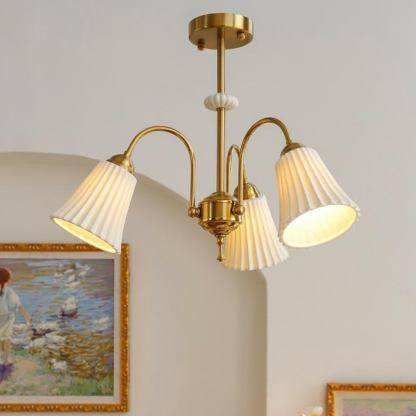Medieval Ceramic Trumpet Chandelier -Homdiy