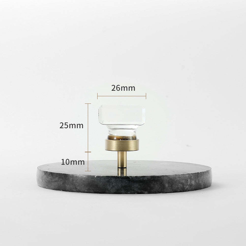 Modern Gold White Crystal Drawer Knobs Drop Handles -Homdiy