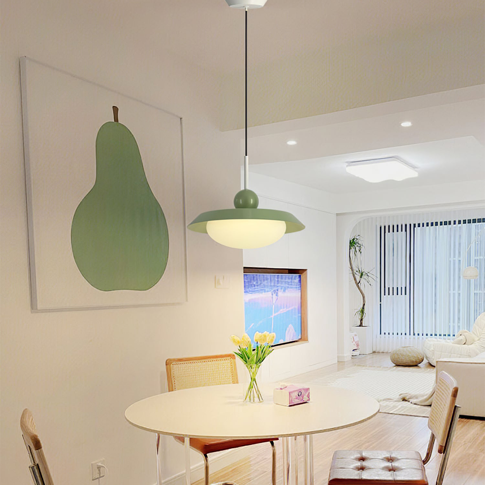 Modern Morandi Layered Metal Pendant Light -Homdiy