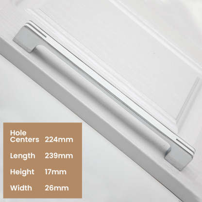 Modern Unique Black Chrome Kitchen Cabinet Handles