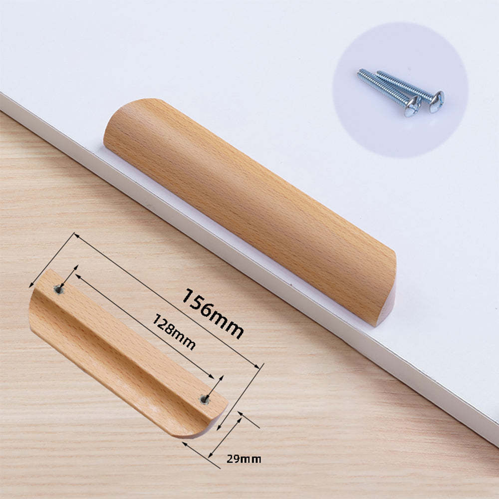 Morden Solid Wood Cabinet Drawer Pulls -Homdiy