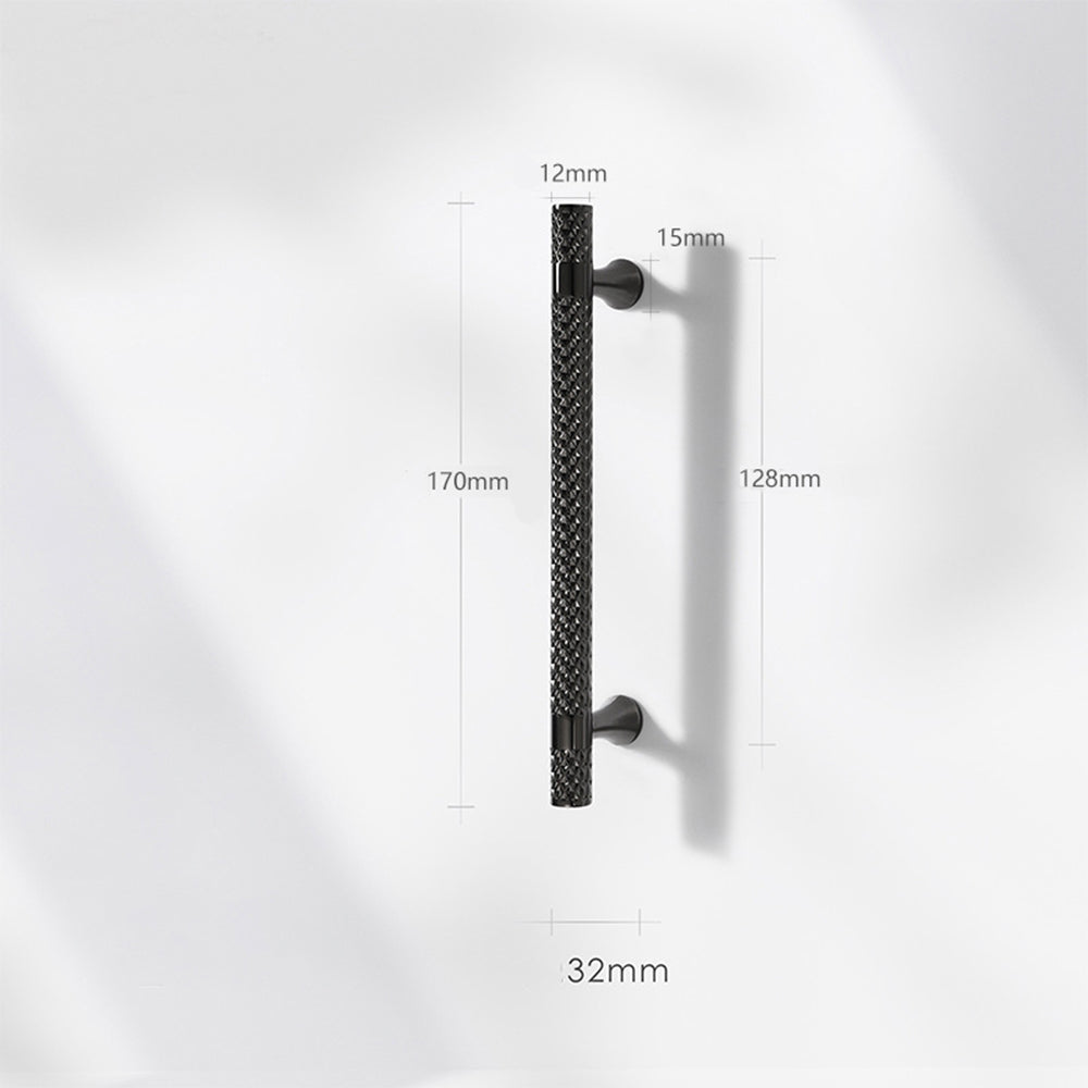 Shiny Modern Zinc Alloy Titanium Gold Black Door Handles