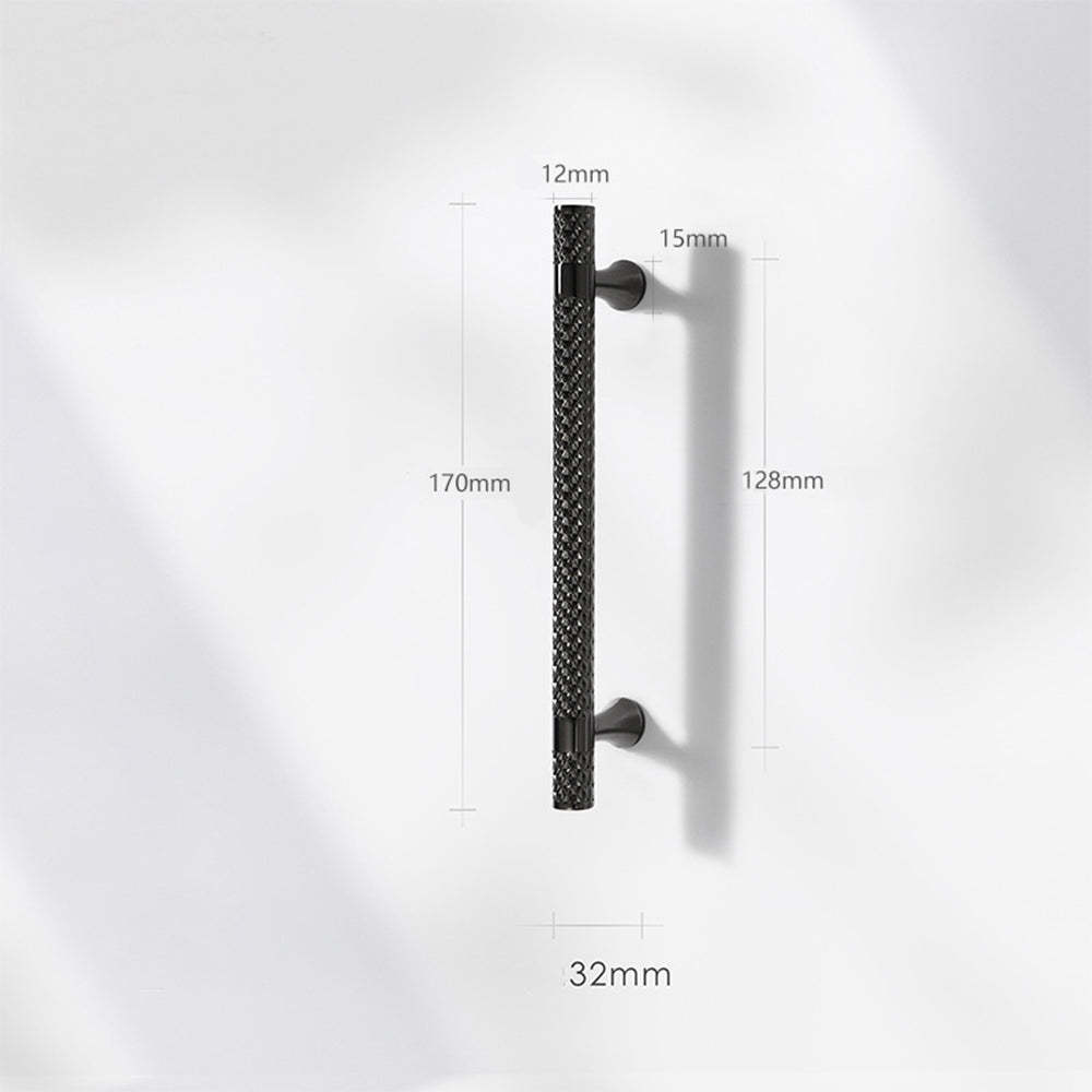 Shiny Modern Zinc Alloy Titanium Gold Black Door Handles