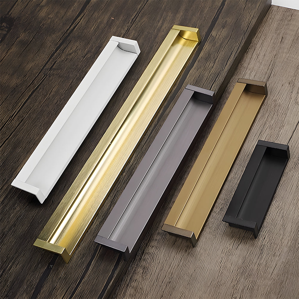 Contemporary Aluminum Alloy Finger Edge Pulls