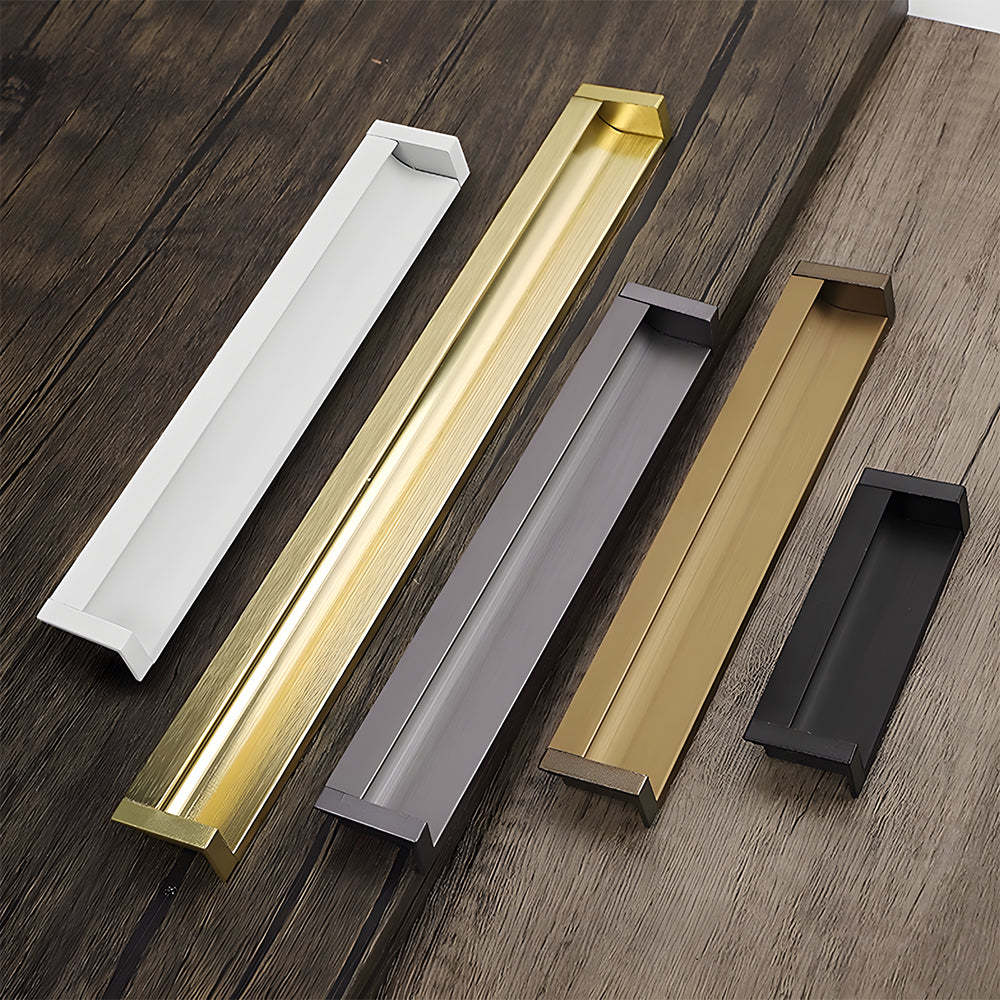 Contemporary Aluminum Alloy Finger Edge Pulls