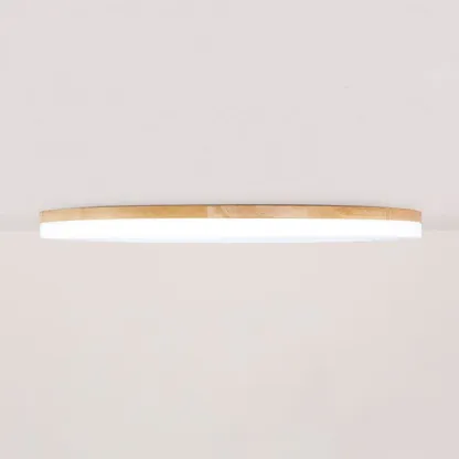 Round Wood Acrylic LED Bedroom Ceiling Lights