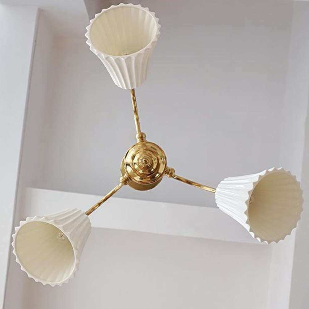 Medieval Ceramic Trumpet Chandelier -Homdiy