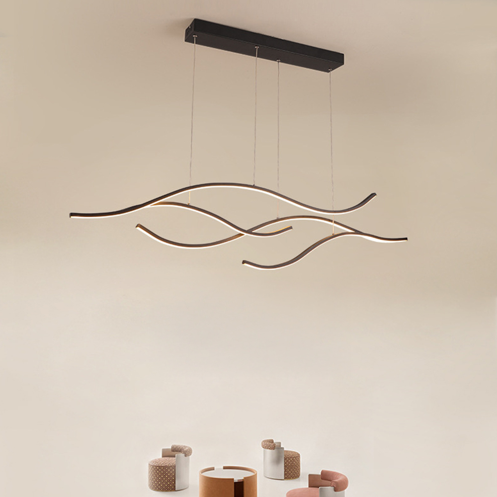 Creative Designer Luxury Nordic-Style Linear Pendant Bar & Cafe Light