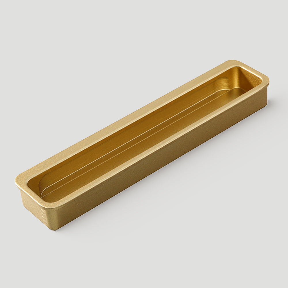 Recessed cabinet pull gold cabinet handles kitchen hidden drawer pulls | Goldenwarm