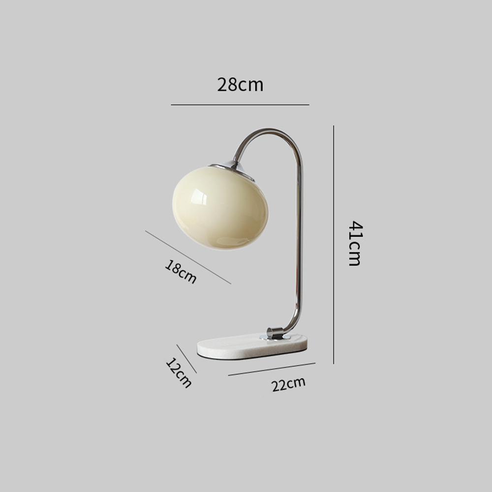 Marshmallow Metal Glass Table Lamp -Homdiy