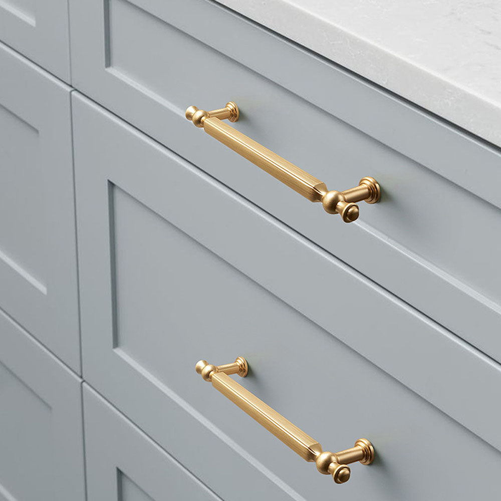 Goldenwarm Luxury Gold Cabinet Pull Handles Kitchen Cupboard Cabinet Hardware