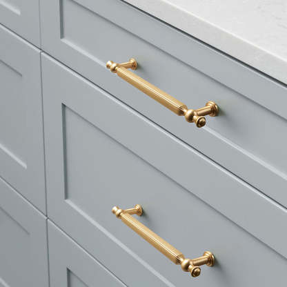 Goldenwarm Luxury Gold Cabinet Pull Handles Kitchen Cupboard Cabinet Hardware