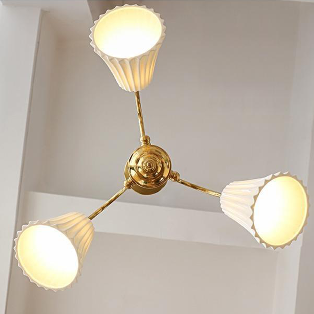 Medieval Ceramic Trumpet Chandelier -Homdiy