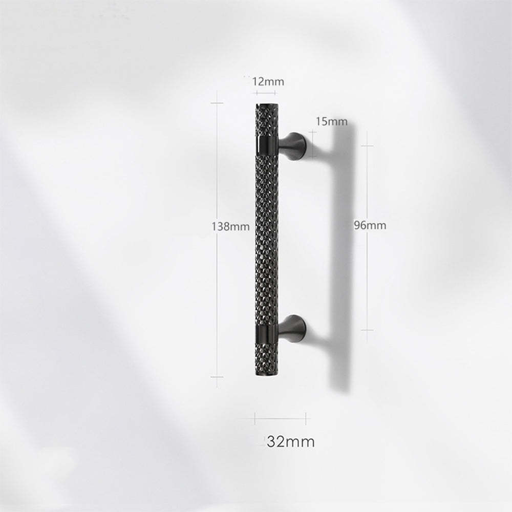 Shiny Modern Zinc Alloy Titanium Gold Black Door Handles