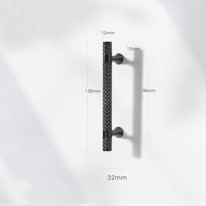 Shiny Modern Zinc Alloy Titanium Gold Black Door Handles