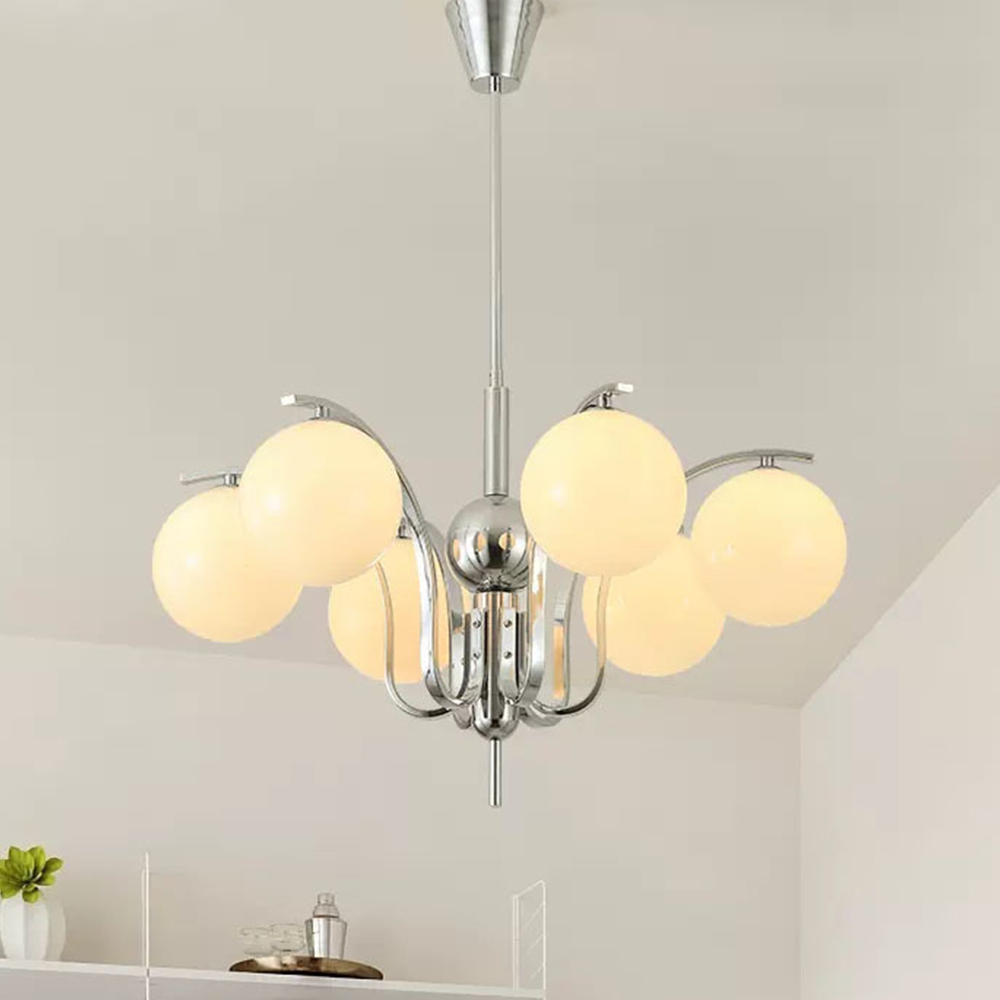 Vintage Bauhaus Glass Chandelier -Homdiy