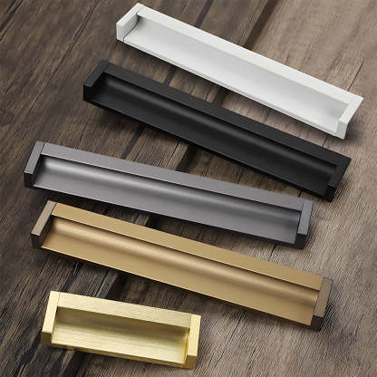 Contemporary Aluminum Alloy Finger Edge Pulls