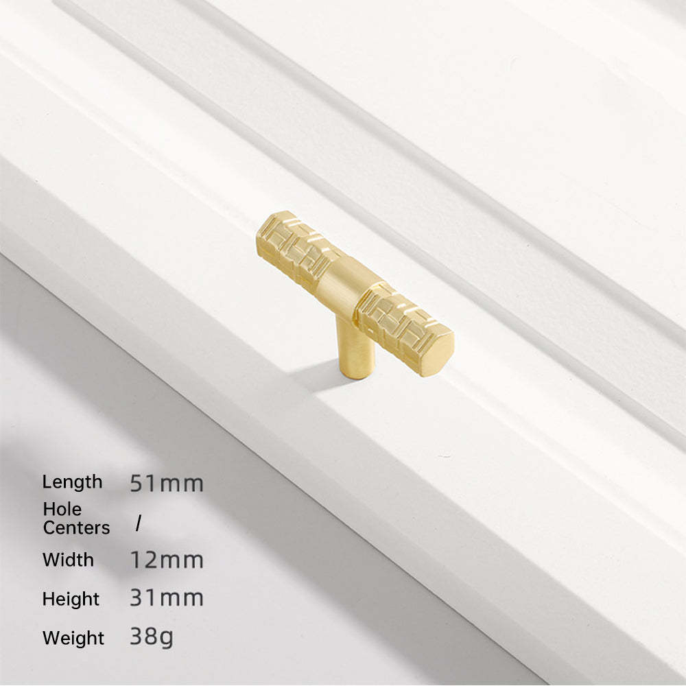 Solid T-Bar Zinc Alloy Cabinet Handles -Homdiy