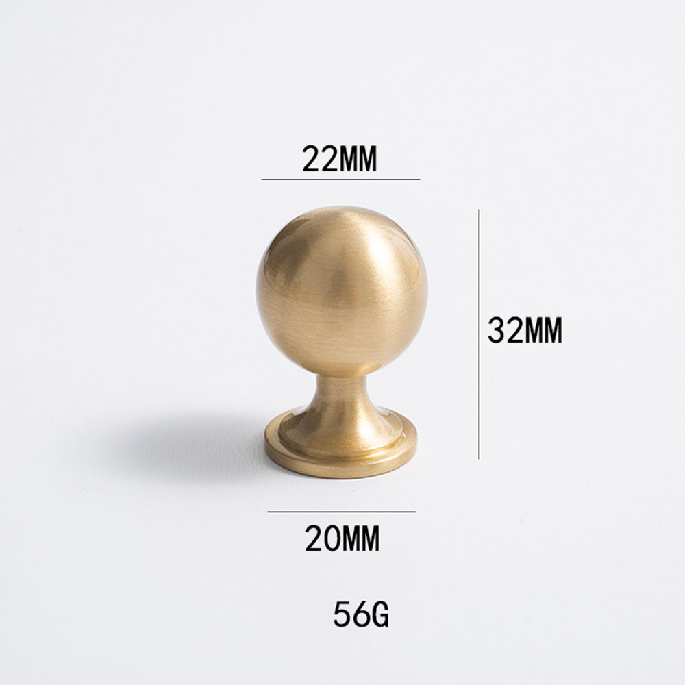 Modern Scroll-Inspired Brass Cabinet Pulls