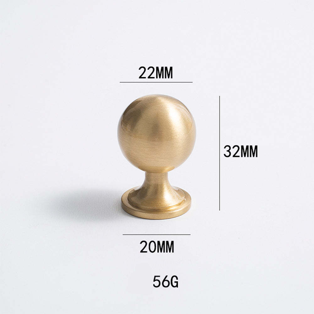 Modern Scroll-Inspired Brass Cabinet Pulls