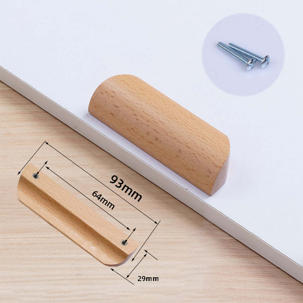 Morden Solid Wood Cabinet Drawer Pulls -Homdiy