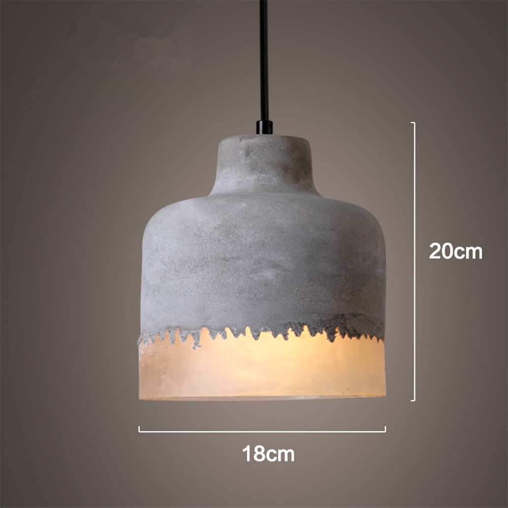 Industrial Cement Bar Pendant Light -Homdiy