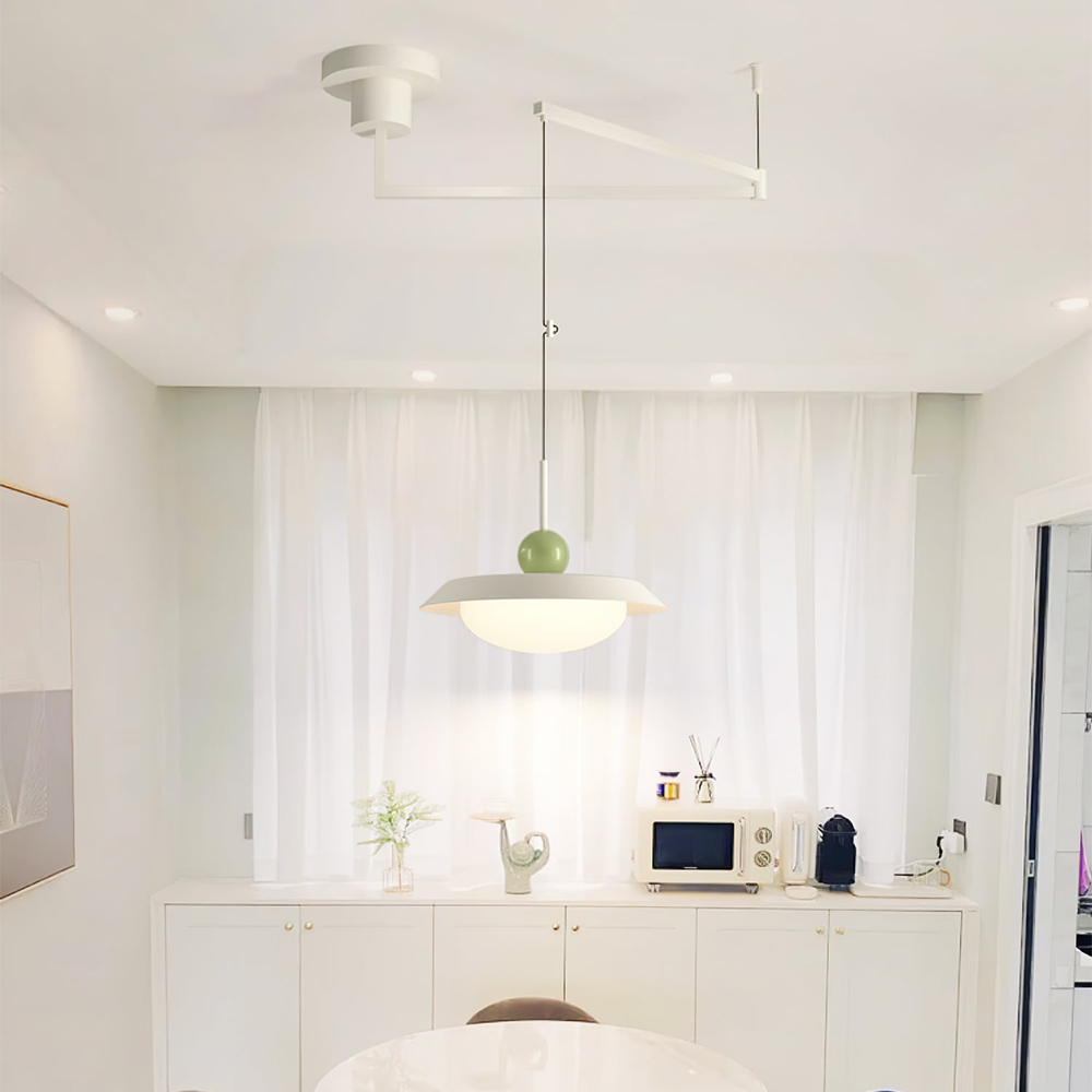 Modern Morandi Layered Metal Pendant Light -Homdiy