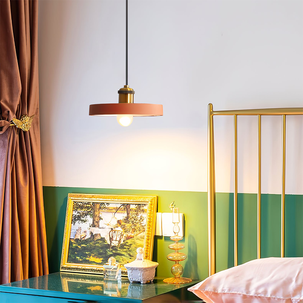 Colorful Resin Geometric Pendant Lamp -Homdiy