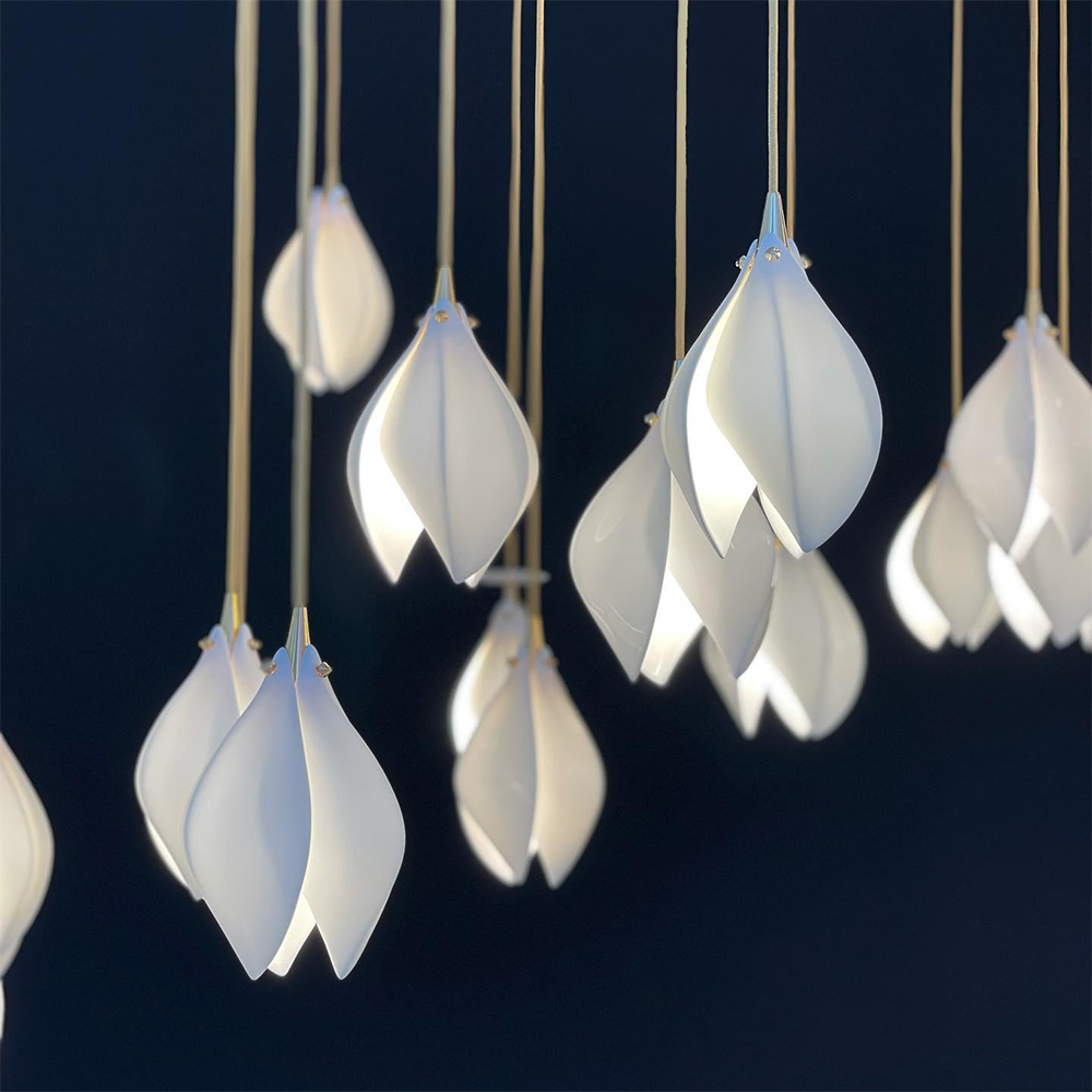 Multi-heads Stylised Bloom Buds Pendant Light -Homdiy