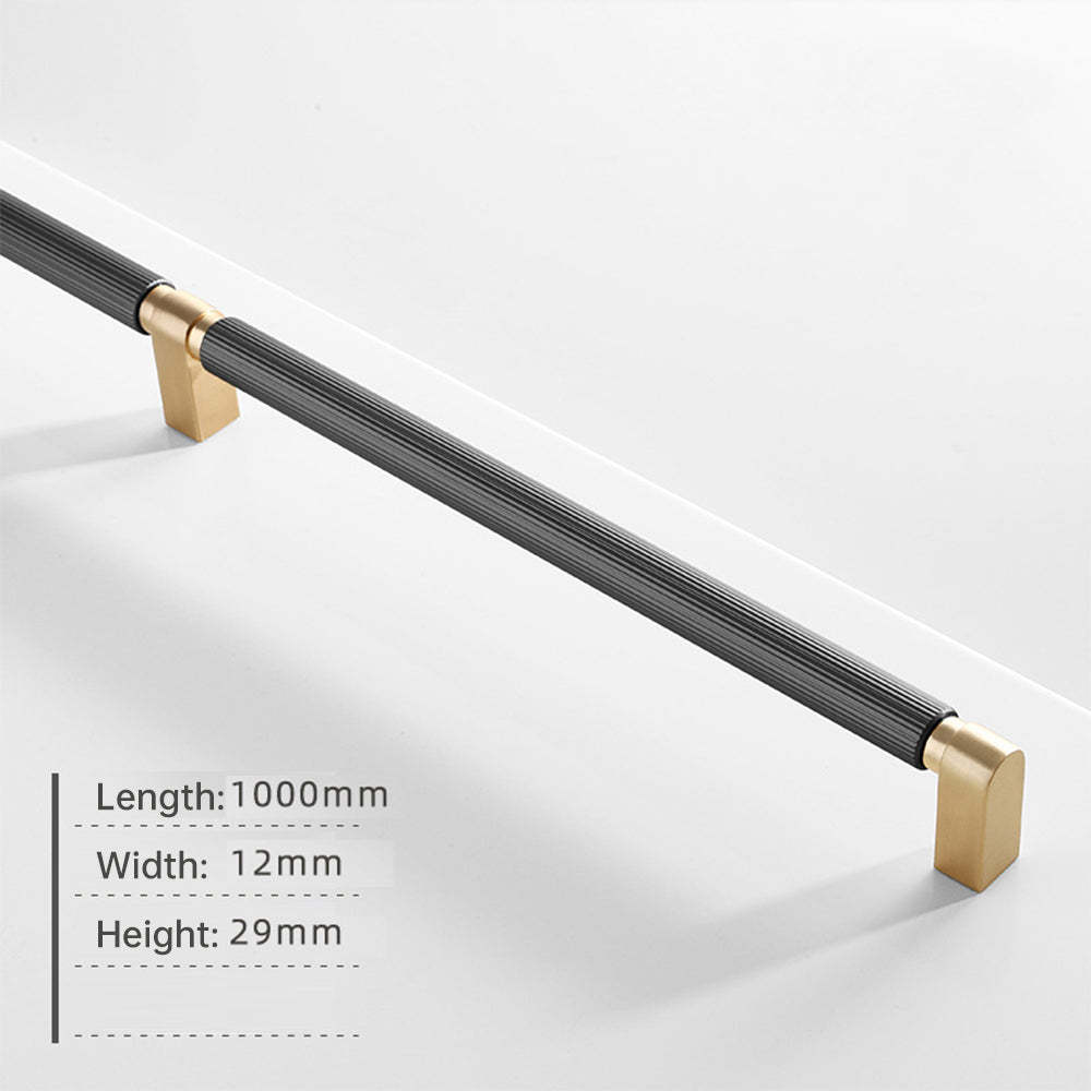 Two-Color Splicing Aluminum Alloy Cabinet Handles -Homdiy