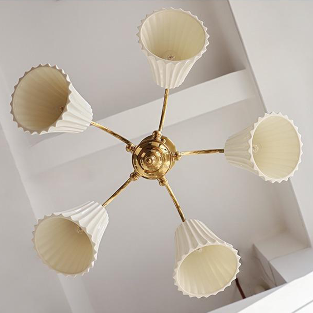 Medieval Ceramic Trumpet Chandelier -Homdiy