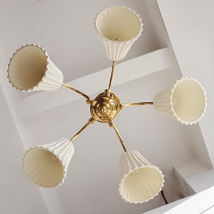 Medieval Ceramic Trumpet Chandelier -Homdiy