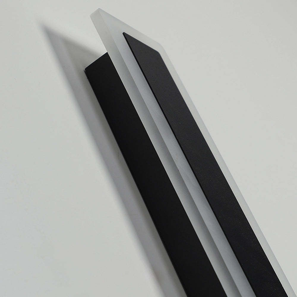 IP65 Modern Long Stripe Black Outdoor LED Porch Wall Lights