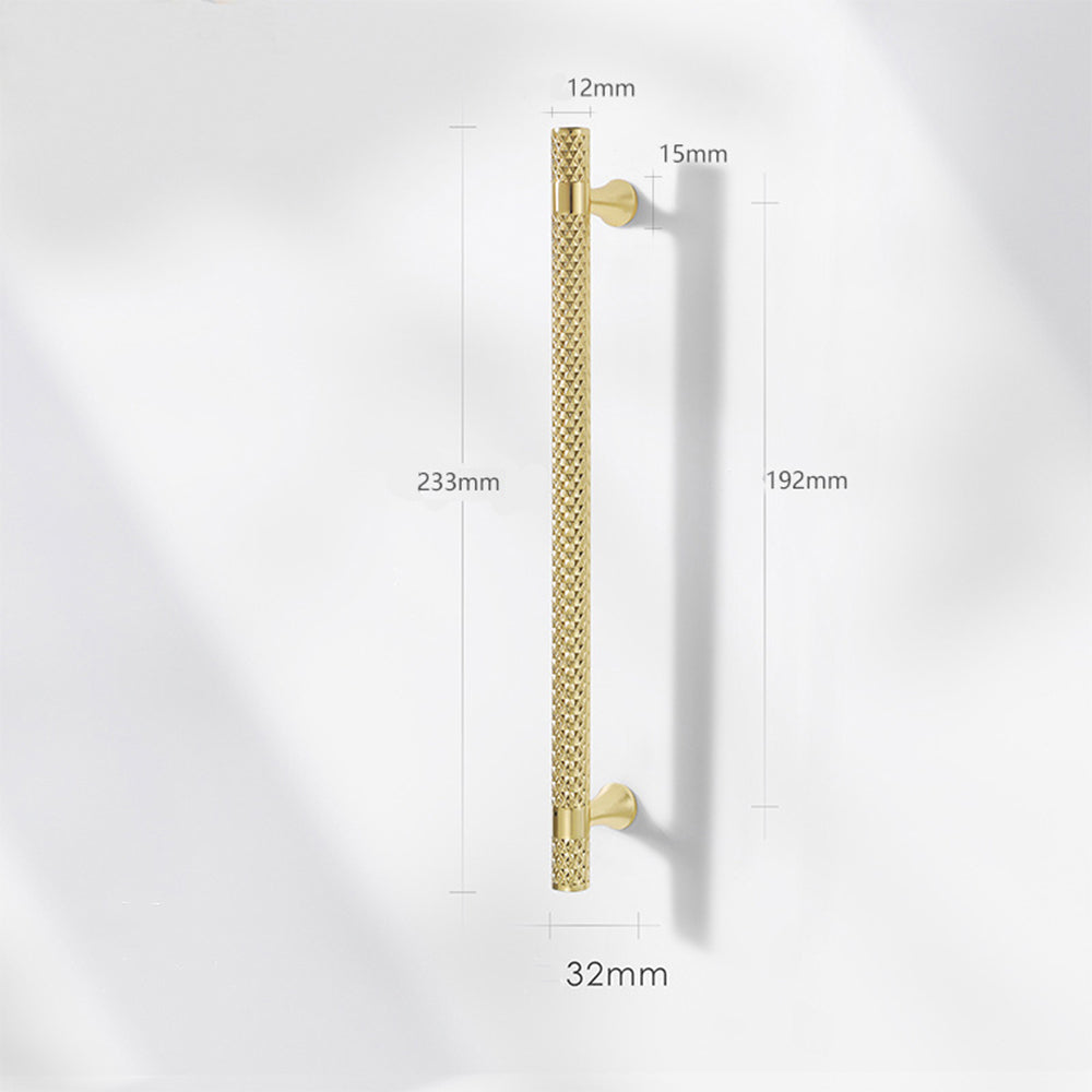 Shiny Modern Zinc Alloy Titanium Gold Black Door Handles