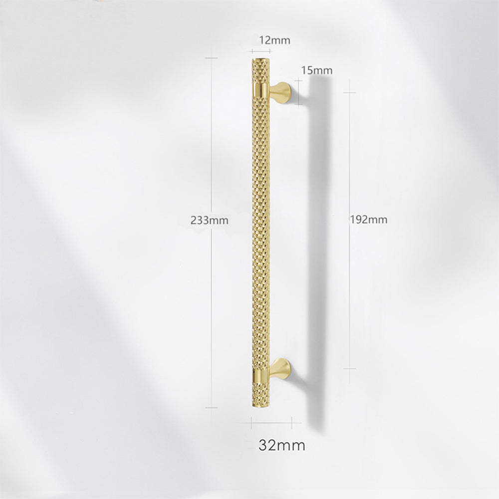 Shiny Modern Zinc Alloy Titanium Gold Black Door Handles