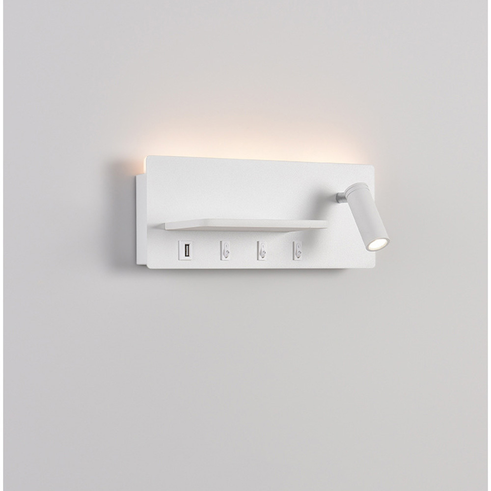 Simple LED Wall Sconce Rotable Spotlight Bedside Wall Light