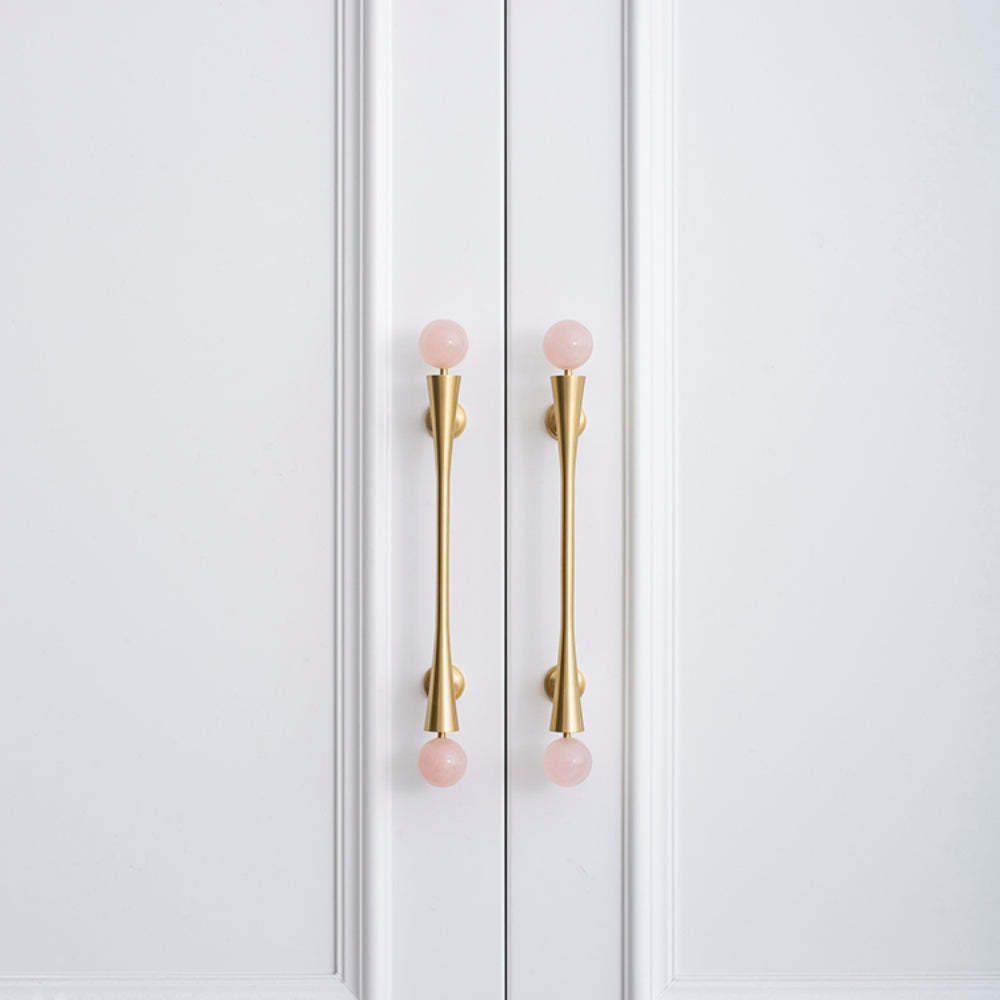 Personality Crystal Brass French Light Luxury Style Wardrobe Cabinet  Pull -Homdiy