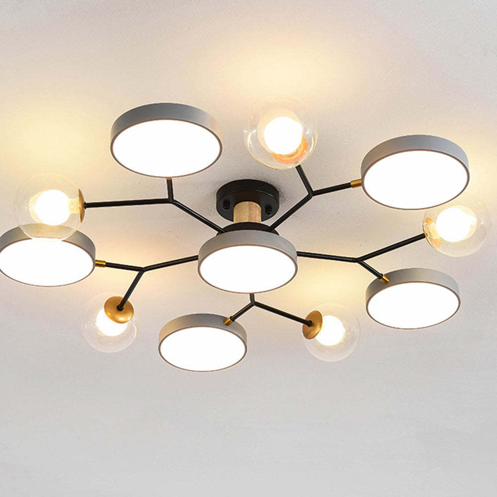 Branch Colorful LED Living Room Ceiling Light