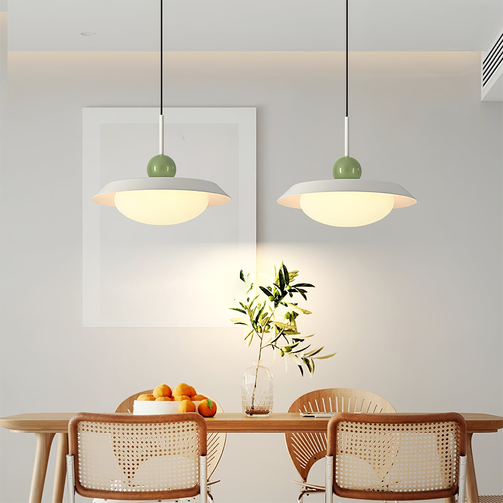 Modern Morandi Layered Metal Pendant Light -Homdiy