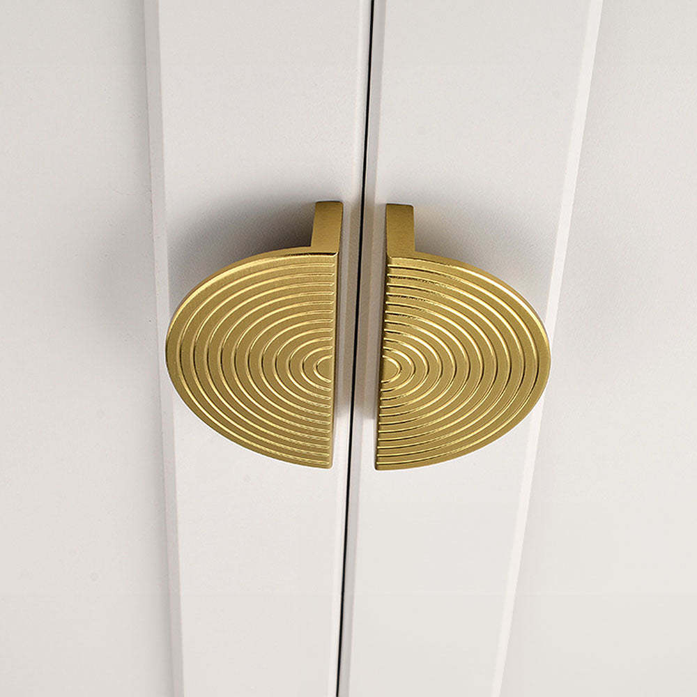 Unique Modern Semi-Circular Gold Kitchen Cabinet Door Handle